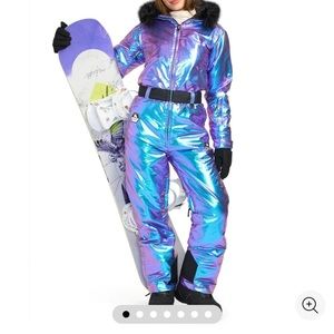 BRAND NEW Tipsy Elves Iridescent Iris Snow Suit Size Small.